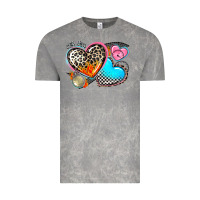 Cloud Rock western leopard  racing  hearts Vintage Tee - AdoDesignShop