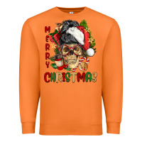 Carrot Merry Christmas skeleton messy bun Premium Sweatshirt - NancyCooperArtShop