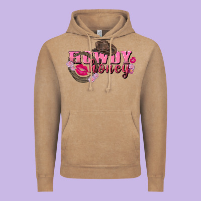 Howdy Honey Valentine's Day Vintage Hoodie Designed By Fadigitalartstudio