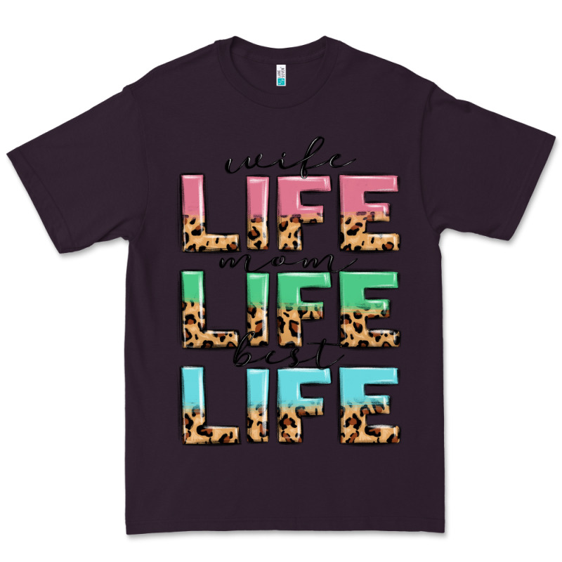 Wife Life Mom Life Best Life Premium Tee by MaliasSmallBusiness | Teevron