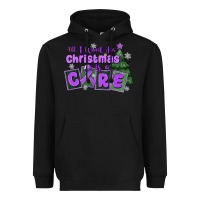 Black all i want for christmas is a cure pancreatic canc Heavyweight Hoodie - MaliasSmallBusiness