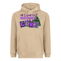 Mushroom all i want for christmas is a cure pancreatic canc Heavyweight Hoodie - MaliasSmallBusiness