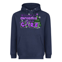 Navy all i want for christmas is a cure pancreatic canc Heavyweight Hoodie - MaliasSmallBusiness