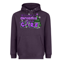 Plum all i want for christmas is a cure pancreatic canc Heavyweight Hoodie - MaliasSmallBusiness