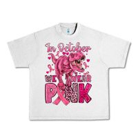 In October We Wear Pink Dinosaur Urban Heavy Tee | Teevron