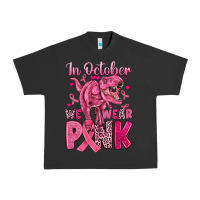 Pigment Black in october we wear pink dinosaur Urban Heavy Tee - JahusDesignShop