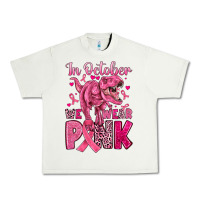 Pistachio in october we wear pink dinosaur Urban Heavy Tee - JahusDesignShop