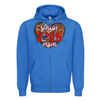 True Royal senior 2025 mom football Zipper Hoodie - MaliasSmallBusiness