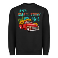 Black just a small town girl with car Heavyweight Sweatshirt - HRA Design Shop