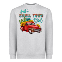 Just A Small Town Girl With Car Heavyweight Sweatshirt | Teevron