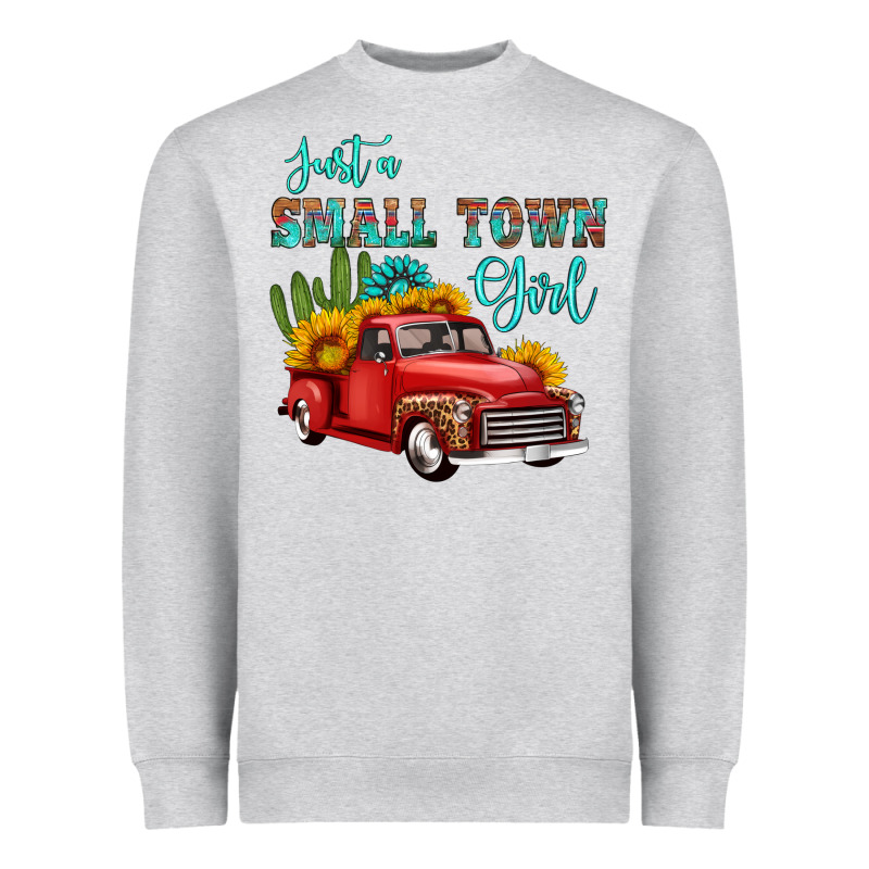 Just A Small Town Girl With Car Heavyweight Sweatshirt by HRA Design Shop | Teevron