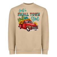 Mushroom just a small town girl with car Heavyweight Sweatshirt - HRA Design Shop