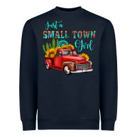 Navy just a small town girl with car Heavyweight Sweatshirt - HRA Design Shop
