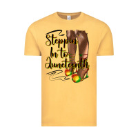 Vintage Mustard steppin' in to juneteenth heels Vintage Tee - HRA Design Shop