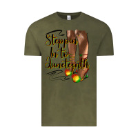 Vintage Olive steppin' in to juneteenth heels Vintage Tee - HRA Design Shop