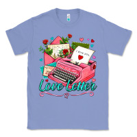 Colony Blue love letter with typewriter Classic Tee - AdoDesignShop