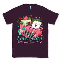 Plum love letter with typewriter Classic Tee - AdoDesignShop