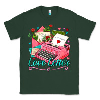Sports Green love letter with typewriter Classic Tee - AdoDesignShop