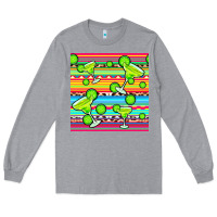 Heather Grey margarita serape seamless pattern Long Sleeve Tee - BundleAndBundleShop
