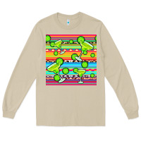Mushroom margarita serape seamless pattern Long Sleeve Tee - BundleAndBundleShop