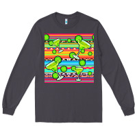 Smoke margarita serape seamless pattern Long Sleeve Tee - BundleAndBundleShop