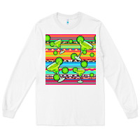 White margarita serape seamless pattern Long Sleeve Tee - BundleAndBundleShop