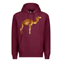 Burgundy camel Premium Hoodie - BarkalooDesign
