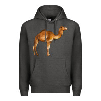 Charcoal Heather camel Premium Hoodie - BarkalooDesign