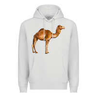 Dove Grey camel Premium Hoodie - BarkalooDesign