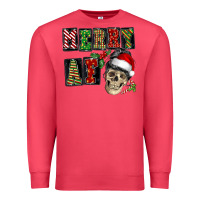 Cardinal Merry af skeleton messy bun Premium Sweatshirt - NancyCooperArtShop