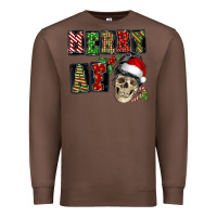 Chestnut Merry af skeleton messy bun Premium Sweatshirt - NancyCooperArtShop