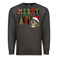 Smoke Merry af skeleton messy bun Premium Sweatshirt - NancyCooperArtShop