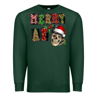 Sports Green Merry af skeleton messy bun Premium Sweatshirt - NancyCooperArtShop