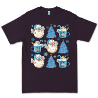 Plum santa claus doodles christmas Premium Tee - MaliasSmallBusiness