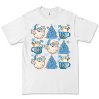 White santa claus doodles christmas Premium Tee - MaliasSmallBusiness