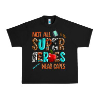 Black not all super heroes wear capes Urban Heavy Tee - AdoDesignShop