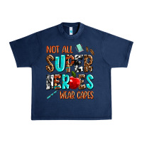 Navy not all super heroes wear capes Urban Heavy Tee - AdoDesignShop