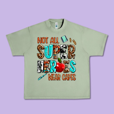 Not All Super Heroes Wear Capes Urban Heavy Tee Designed By Adodesignshop