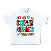 White not all super heroes wear capes Urban Heavy Tee - AdoDesignShop