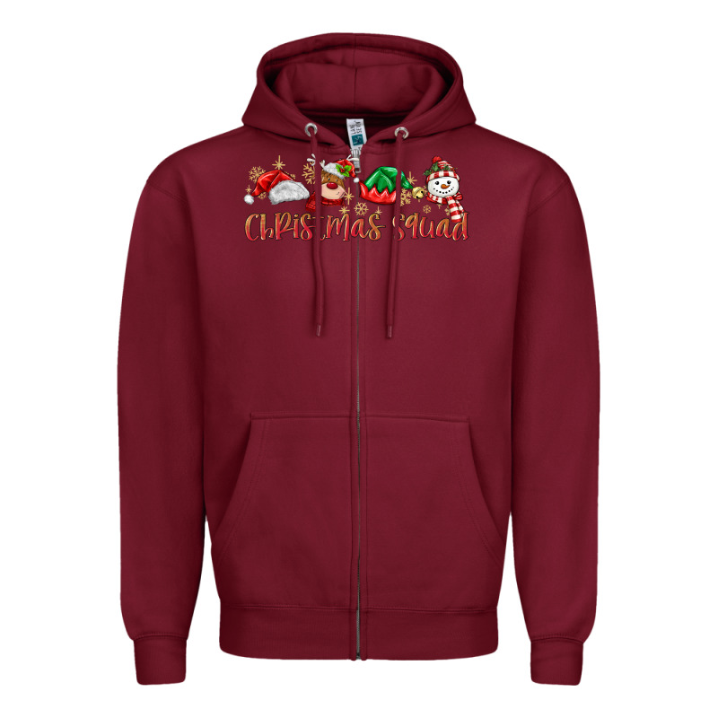 Christmas Squad Zipper Hoodie by MaliasSmallBusiness | Teevron