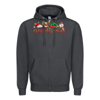 Smoke christmas squad Zipper Hoodie - MaliasSmallBusiness
