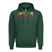 Sports Green christmas squad Zipper Hoodie - MaliasSmallBusiness