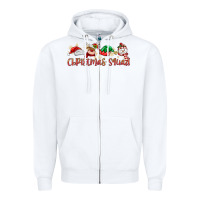 White christmas squad Zipper Hoodie - MaliasSmallBusiness