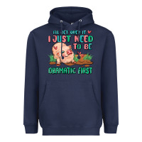 Navy i will get over it i just need to be dramatic firs Heavyweight Hoodie - MaliasSmallBusiness