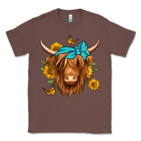 Chestnut sunflower long haired cow Classic Tee - Jasminsmagicworld