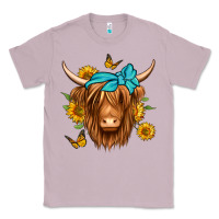 Lilac sunflower long haired cow Classic Tee - Jasminsmagicworld