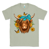Matcha sunflower long haired cow Classic Tee - Jasminsmagicworld