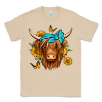 Mushroom sunflower long haired cow Classic Tee - Jasminsmagicworld