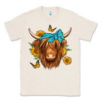 Natural sunflower long haired cow Classic Tee - Jasminsmagicworld