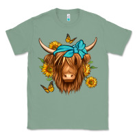 Sage sunflower long haired cow Classic Tee - Jasminsmagicworld